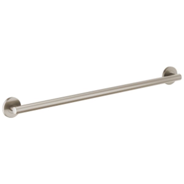 Brizo 36" Linear Round Grab Bar Luxe Nickel