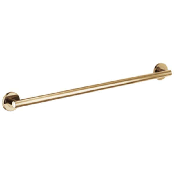 Brizo 36" Linear Round Grab Bar Polished Gold