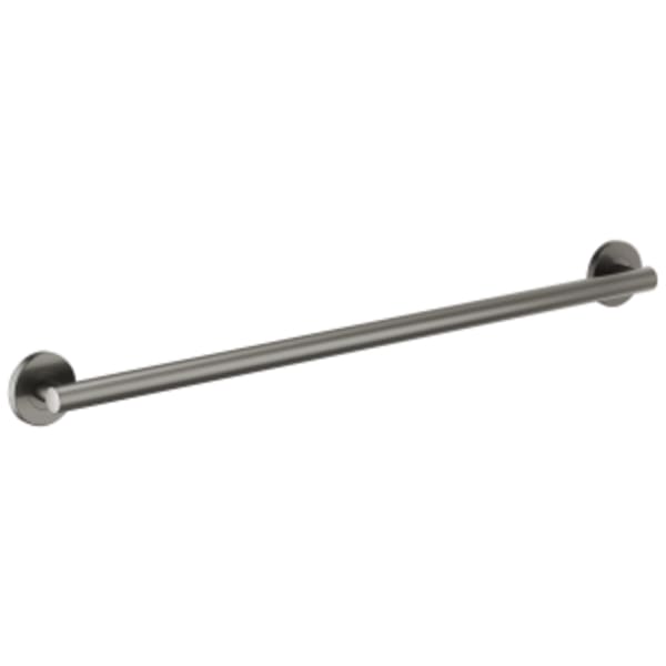 Brizo 36" Linear Round Grab Bar Luxe Steel