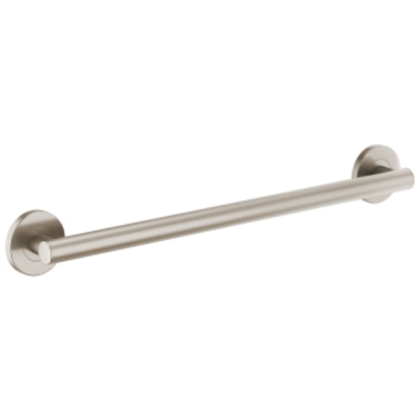Brizo 24" Linear Round Grab Bar Luxe Nickel