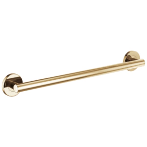 Brizo 24" Linear Round Grab Bar Polished Gold