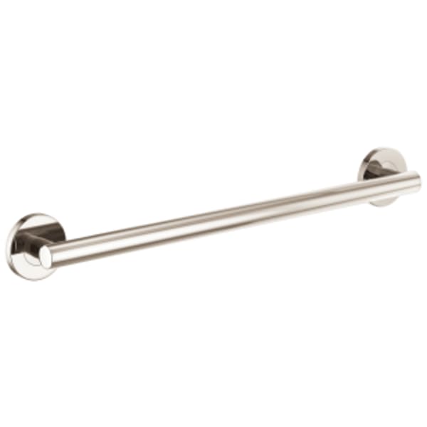 Brizo 24" Linear Round Grab Bar Polished Nickel