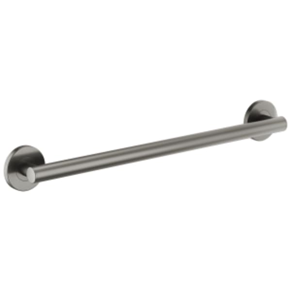 Brizo 24" Linear Round Grab Bar Luxe Steel