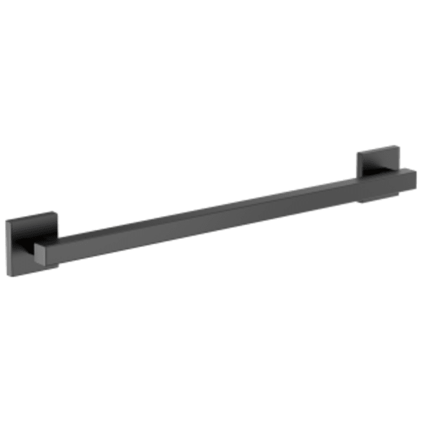 Brizo 24" Linear Square Grab Bar Matte Black