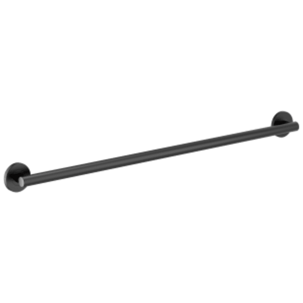 Brizo 42" Linear Round Grab Bar Matte Black