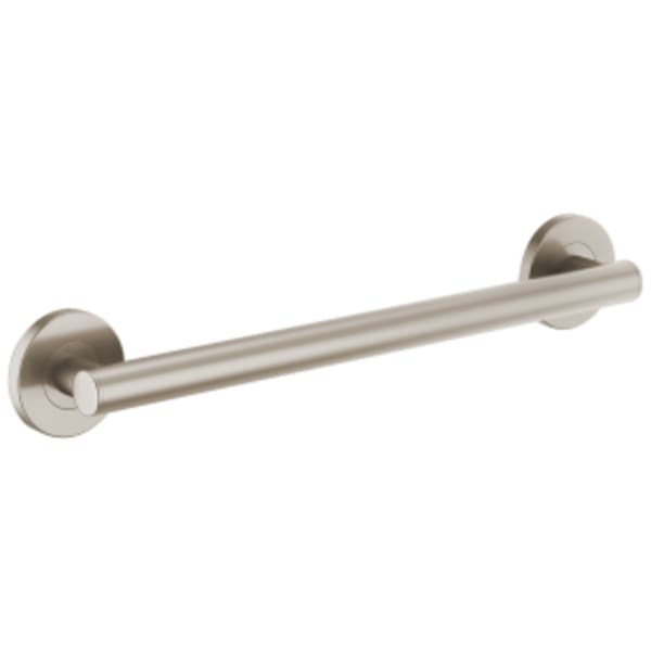 Brizo 18" Linear Round Grab Bar Luxe Nickel