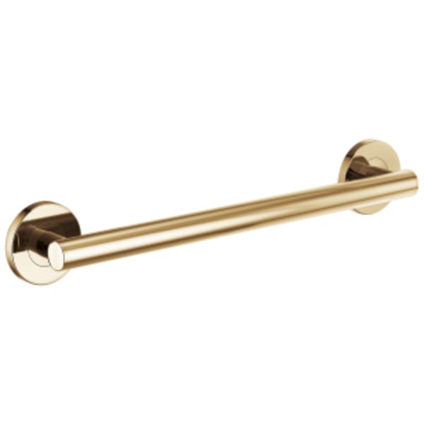 Brizo 18" Linear Round Grab Bar Polished Gold