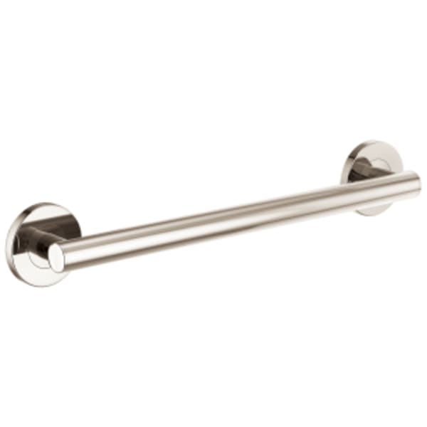 Brizo 18" Linear Round Grab Bar Polished Nickel