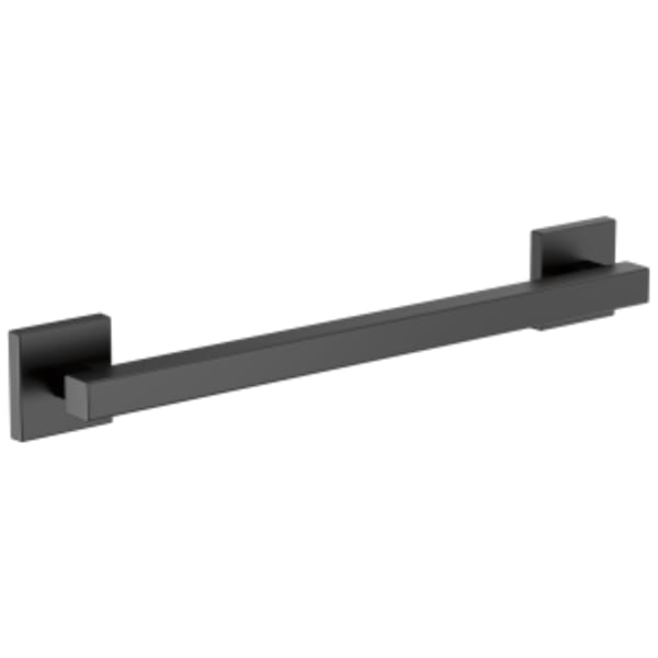Brizo 18" Linear Square Grab Bar Matte Black