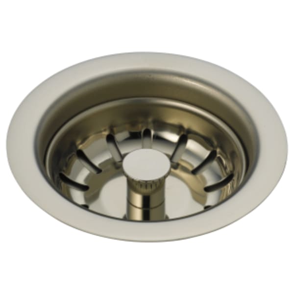 Delta Other: Kitchen Sink Flange and Strainer in Polished Nickel