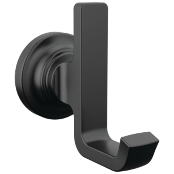 Delta Tetra™: Robe Hook in Matte Black