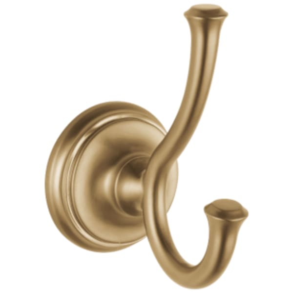Delta Cassidy® Double Robe Hook Champagne Bronze