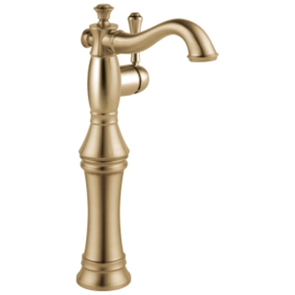 Delta Cassidy™: Single Handle Vessel Bathroom Faucet in Champagne Bronze
