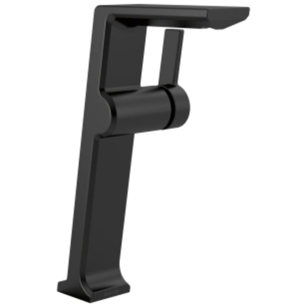Delta Pivotal™: Single Handle Vessel Bathroom Faucet in Matte Black