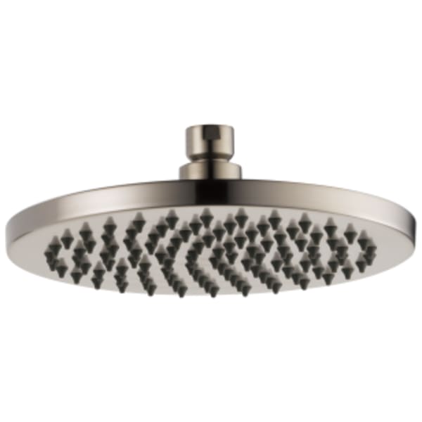 Brizo Essential™ 8" Linear Round Single Function Raincan Shower Head Luxe Nickel