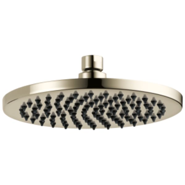 Brizo Brizo Universal Showering: 8" Linear Round Single-Function Raincan Shower Head - 2.5 GPM in Polished Nickel