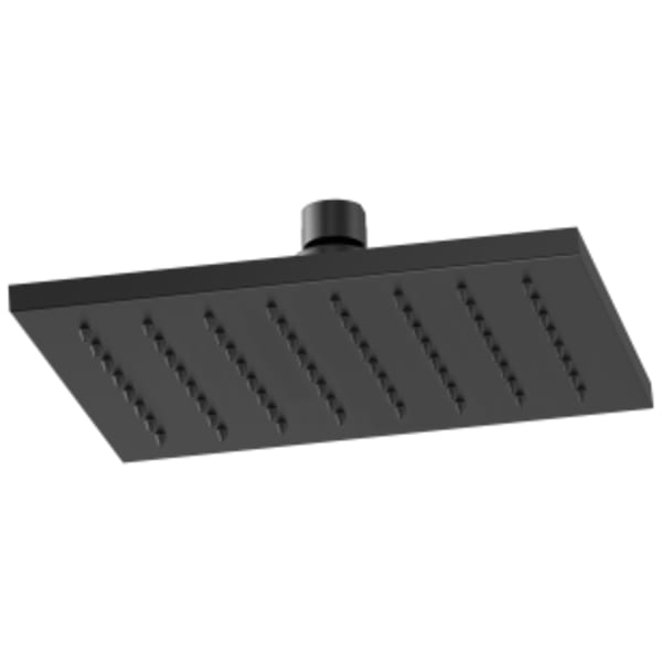 Brizo Siderna®: Rectangular Raincan Showerhead in Matte Black