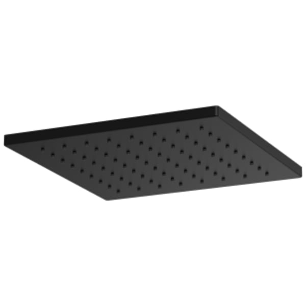 Brizo Essential™ 12" Linear Square Single Function Raincan Shower Head Matte Black