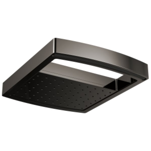 Brizo Kintsu®: 14" Dual Waterway Multi-Function Raincan Shower Head - 2.5 GPM in Brilliance Black Onyx