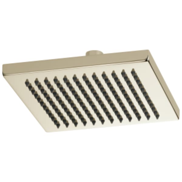 Brizo Essential™ 8" Linear Square Single Function Raincan Shower Head Polished Nickel