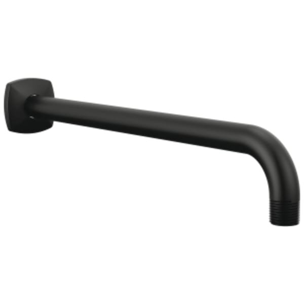 Brizo Allaria™: 13" Wall Mount Shower Arm and Flange in Matte Black