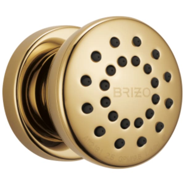 Brizo Brizo Universal Showering: Touch-Clean® Round Body Spray in Polished Gold