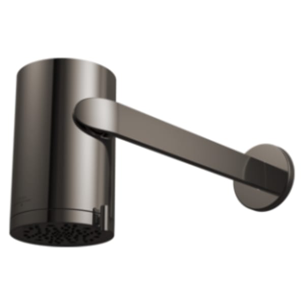 Brizo Roccesco™ Multi-Function Sconce Wall Mount Shower Head with Shower Arm and Flange Brilliance Black Onyx