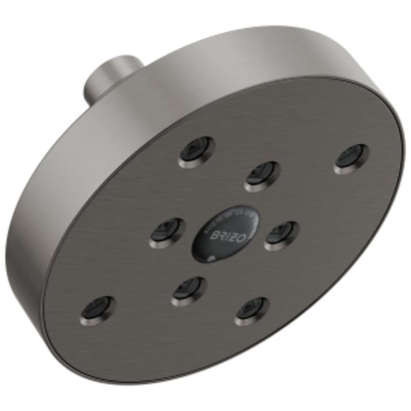 Brizo Brizo Universal Showering: 5" Linear Round Okinetic Single Function Wall Mount Showerhead in Luxe Steel