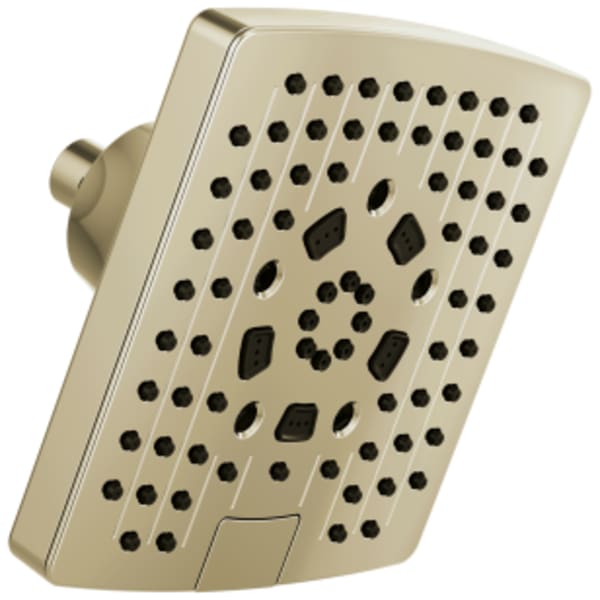 Brizo Brizo Universal Showering: 7" Linear Square H2Okinetic® Multi-Function Wall Mount Shower Head - 2.5 GPM in Polished Nickel