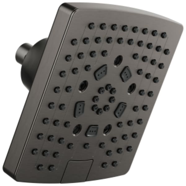 Brizo Brizo Universal Showering: 7" Linear Square Okinetic Multi-Function Wall Mount Showerhead in Luxe Steel