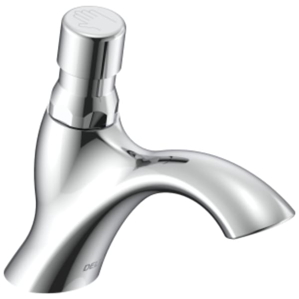 Delta Commercial 87T Push Button MeteRing Faucet Chrome