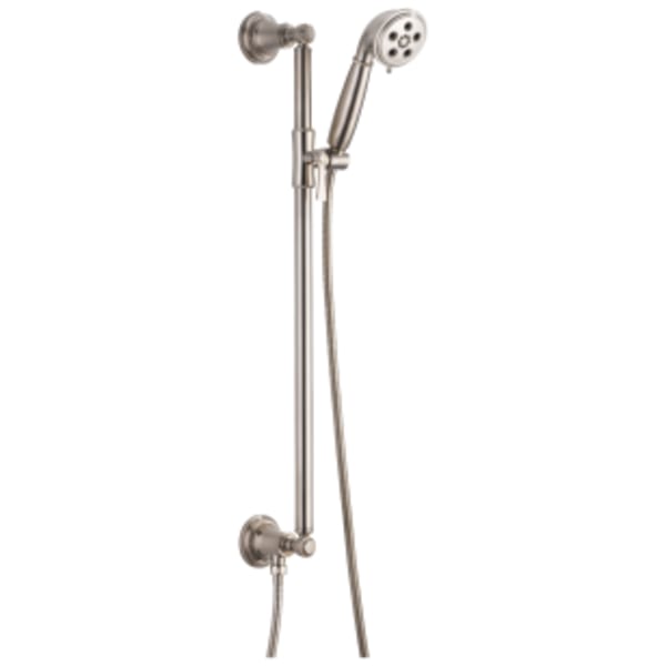 Brizo Rook®: SLIDE BAR HANDSHOWER WITH H2OKINETIC® TECHNOLOGY in Luxe Nickel