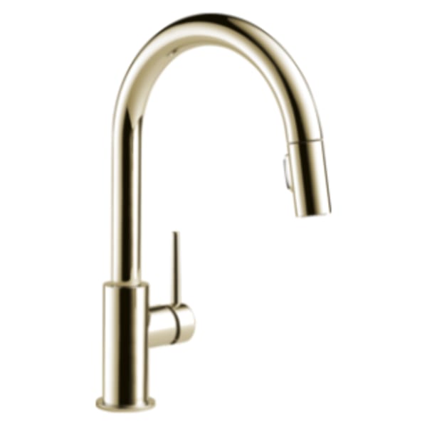Delta Trinsic® Single Handle Pull-Down Kitchen Limited Swivel Polished Nickel