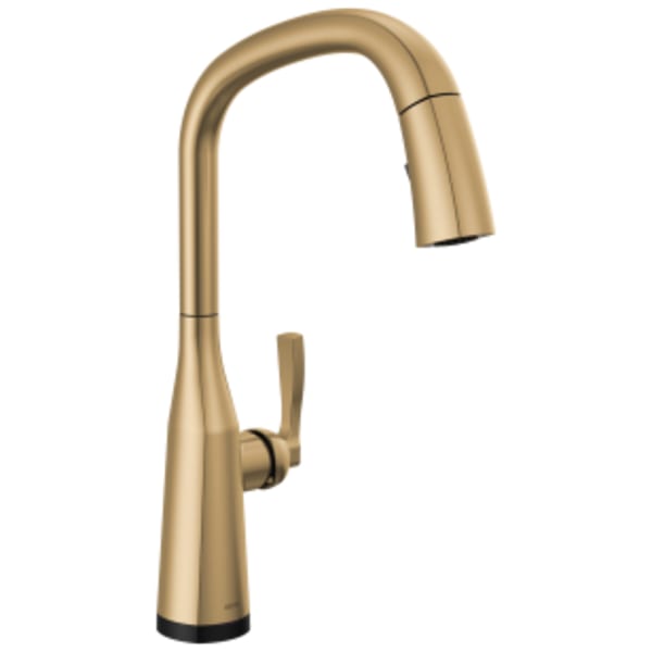 Delta Stryke®: Touch2O Pull-Down Kitchen 1L w/ Voice in Lumicoat Champagne Bronze