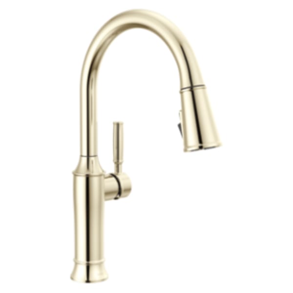 Delta Renaldi™ Single Handle Pull-Down Kitchen Faucet Lumicoat® Polished Nickel
