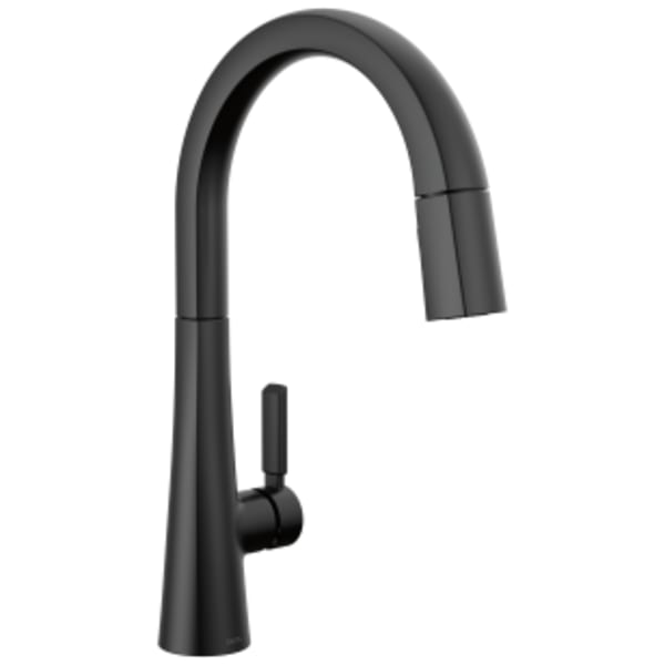 Delta Monrovia™: Single Handle Pull-Down Kitchen Faucet in Matte Black