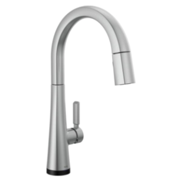 Delta Monrovia® Touch2O® Kitchen Faucet with Touchless Lumicoat® Arctic Stainless