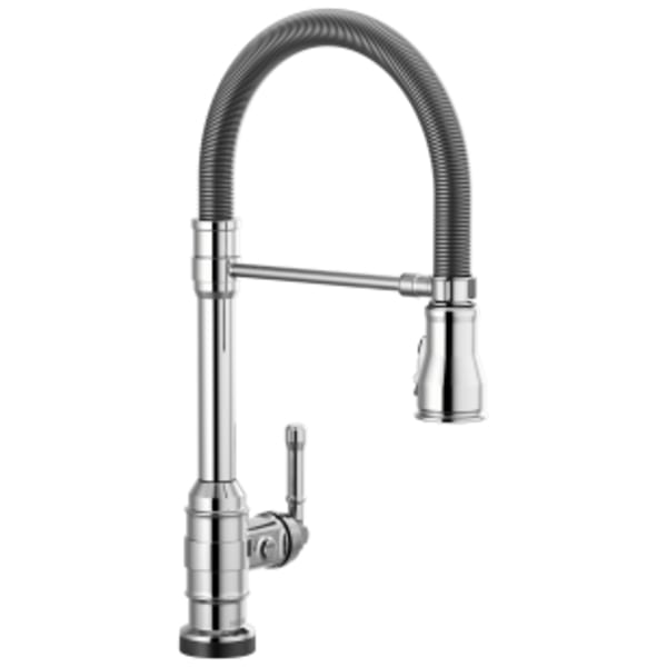 Delta Broderick™: Single-Handle Pull-Down Spring Kitchen Faucet with Touch2O® Technology in Chrome