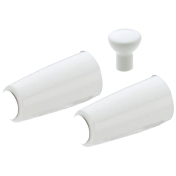 Delta Innovations: Metal Lever Handle Accent Set in White