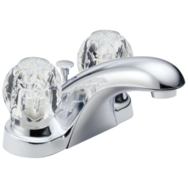 Delta Foundations®: Two Handle Centerset Bathroom Faucet in Chrome