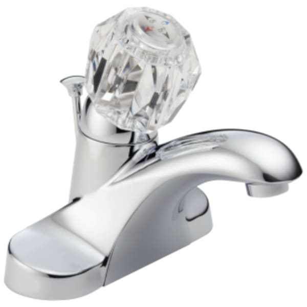 Delta Foundations®: Single Handle Centerset Bathroom Faucet in Chrome