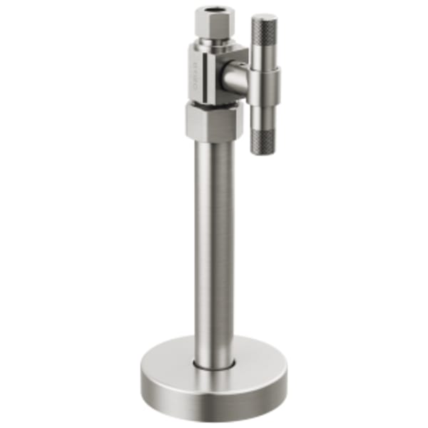 Brizo Litze®: Straight Supply Stop Valve with Lever Handle in Luxe Nickel