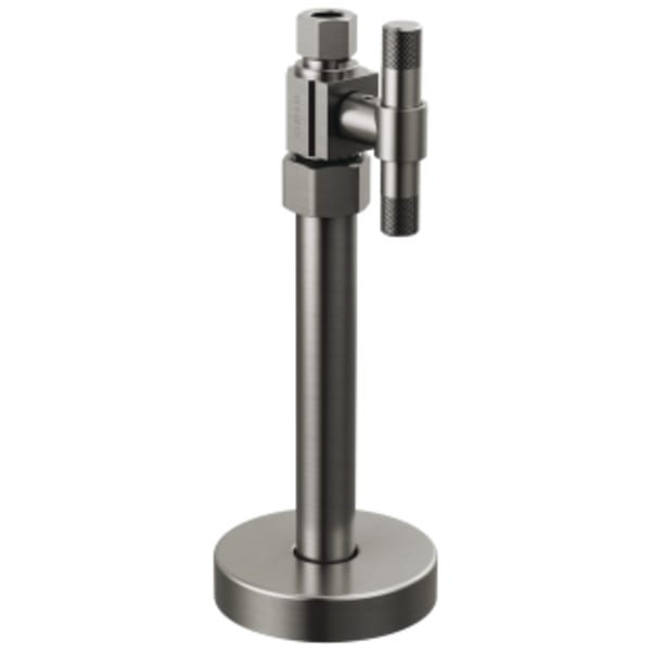 Brizo Litze®: Straight Supply Stop Valve with Lever Handle in Luxe Steel