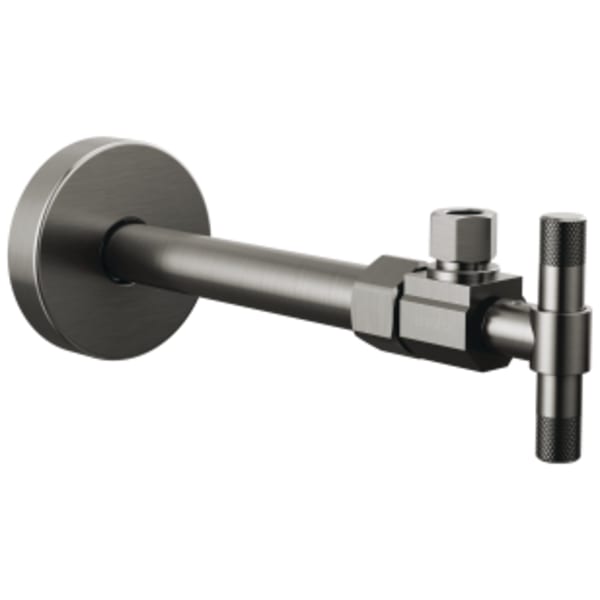Brizo Litze®: Angled Supply Stop Valve with Lever Handle in Luxe Steel