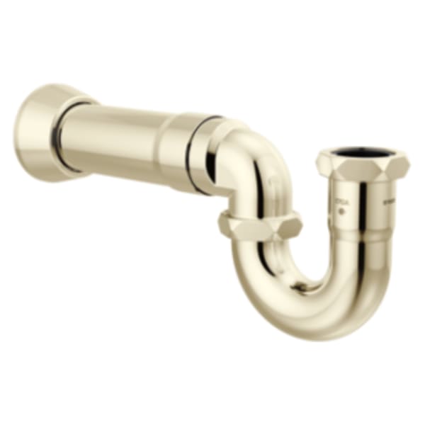 Brizo 17-Gauge P-Trap with Flange Polished Nickel
