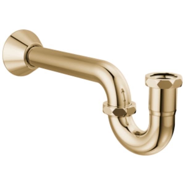 Brizo Other: P-Trap with Flange in Polished Gold