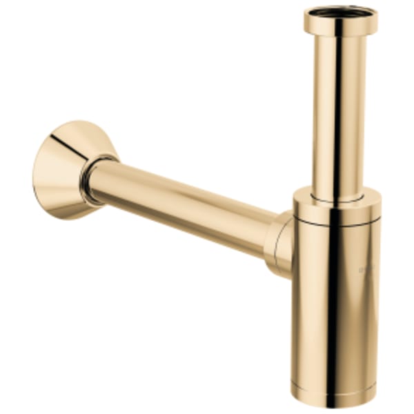 Brizo Other: Bottle Trap with Flange in Polished Gold