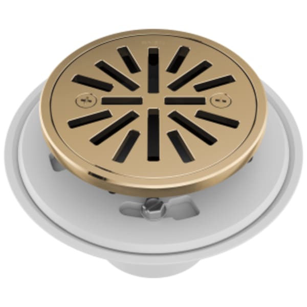 Brizo Other: 4" Tile-In Round Shower Drain in Polished Gold