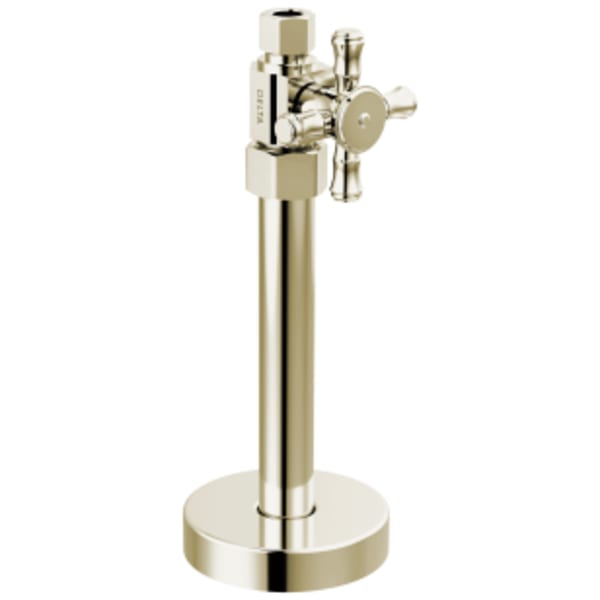 Delta Other: Straight Supply Stop Valve in Polished Nickel
