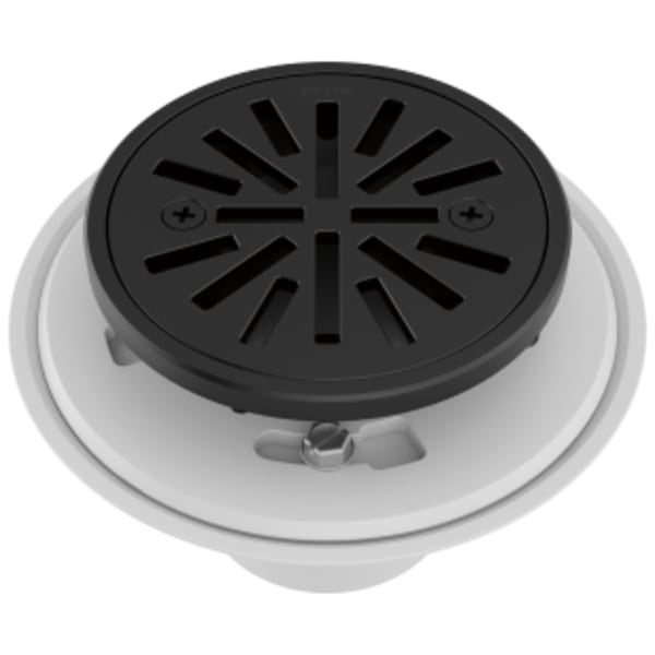 Delta Other: 4" Tile-In Round Shower Drain in Matte Black